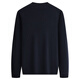 Septwolves cashmere pullover round neck men's new 25-year winter warm solid color knitted bottoming shirt 102 (dark blue) L 170/88A
