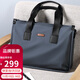 Golf GOLF business briefcase men's large-capacity handbag men's 15-inch laptop bag horizontal multi-compartment business casual shoulder crossbody bag 5I768439J gray