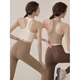 Iosn Yoga Wear Sports Bra Women's Shockproof High-Intensity Fitness Pilates Tops Bra Vest 2025 New Set Beige M