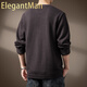 ElegantMan high-end American retro Henry collar sweater for men in spring and autumn heavyweight retro casual handsome bottoming long-sleeved sweater for men Classic S _Suitable for 90-110Jin Jin is equal to 0.5 kg