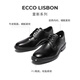 ECCO leather shoes for men, cowhide business formal shoes, men's wedding shoes, men's shoes, shiny leather shoes, Reese 622104 black 62210401001 41
