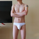 Gongxiong's new men's thong ice silk sexy convex low-waist solid color seamless underwear white M