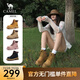 Camel (CAMEL) Dilireba's same style Shanyue Martin boots autumn and winter new high-top outdoor work boots rhubarb boots for women L25W076018 women's khaki 37