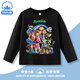 Oxygen Zootopia 2 Long Sleeve T-Shirt Cotton Zootopia Clothes Children's Nick Judy Boys Top Light Blue-Zootopia 130 cm
