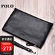 POLO handbag men's first-layer cowhide clutch bag men's wallet cash envelope bag coin purse birthday gift for boyfriend