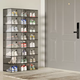 Yusenyi Transparent Power Saving Dustproof Shoe Cabinet Plastic Brand Shoe Box Space Acrylic Hard Shoe Rack Multi-layer Foyer Entrance Pu No. 2 Model Large Size 46 Black Black 2 Pack 0x0x0cm 0 pcs 0x0x0cm