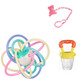 Hisamori Yoshida boiled rattle toy teether baby bite music Manhattan ball hand catch ball baby hand catch ball + bite play + anti-drop chain