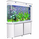 Opel fish tank aquarium living room large household ecological glass aquarium goldfish tank screen entrance 1 meter long bottom filter