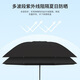 Manual umbrella, thickened and strong, windproof, sunny and rainy, sun protection, UV protection, parasol, random delivery, manual black, 8 ribs