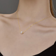 Fumoli (NYMPH) 18K gold Passepartout necklace pendant DIY accessories freshwater pearl round strong light handmade material necklace bracelet 5.5-6.5MM 18k gold (excluding chain)