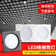 led格栅灯15x15铝网格吊顶双头10*20黑色葡萄架专用方形筒灯射灯 旗舰款黑15x15 24w白光