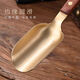 Meikejie Copper and Wooden Tea Spoon Set Three-piece Tea Ceremony Liujunzi Wooden Kungfu Tea Ceremony Three-piece Set Tea Pen Teaspoon Tea Clip (Set of 3) Wooden Copper (Upgraded Teaspoon + Tea Clip + Tea Pen)