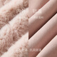 Sancai 2025 winter new eco-friendly fur coat, loose, elegant, short, round neck, long sleeves, M cinnamon powder S 155/80A