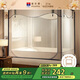 Fuanna Home Mosquito Net Baby Anti-fall Fence Mosquito Net Three Doors 1.5x2 Meter Bed Light Cake Encrypted Mesh