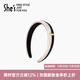 She s Qianzi Xiaoxiang style simulated silk satin hairpin, fashionable hair band, pressed hair headband, headband, birthday gift for girlfriend, black and white contrasting color H1