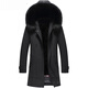 CHEVALPES international first-line brand 2025 new parka men's winter mink liner medium and long fur one-piece mink B style black fox fur collar + gold mink liner M 170 recommended 100-130 Jin Jin equals 0.5 kg