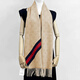 Gucci (GUCCI) classic double G tassel diagonal striped wool scarf for men and women 5706033G2009568 gift