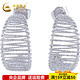 CHINA GOLD platinum earrings pt950 wound C-shaped small fresh earrings for women, birthday gift for girlfriend and wife, about 3.76g