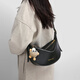 Viney brand bag women's bag new crossbody bag light luxury dumpling bag birthday gift for girlfriend and wife [black] practical and high-end fashionable bag fashionable versatile high-end casual niche shoulder bag