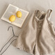 Girls overalls set baby autumn style corduroy jumpsuit versatile long-sleeved T-shirt two-piece set khaki overalls 80 cm