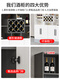 Yusenyi wine cabinet against the wall living room home red wine storage cabinet modern simple wine cabinet sideboard integrated entrance cabinet customization 180 long European style door 4 doors gray white double door