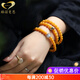 Genomanmen Avalokitesvara Natural Chicken Fat Yellow Beeswax Bracelet 108 Women's Buddha Beads Bracelet Jewelry Native Buddha Heart Mantra (Ox Tiger) Beads 6mm (4 circles on your hands)