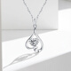 Wanfulong Love in Heart PT950 Platinum Pendant Love Ring Crushed Ice Pendant Water Drop Fashion Pendant for Girlfriend Authenticity Guaranteed PT950 Platinum Love Pendant 1.95g