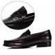 SATCHI Men's Shoes New Genuine Leather Business Casual Leather Shoes Cowhide Versatile One-Pitch Commuting Loafers Comfortable and Wear-Resistant Black 40