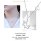 Wanfu Long Fritillary Unicorn pt950 Platinum Necklace for Women Niche Simple Cute Personalized Platinum Pendant Best Friend Gift Gift Platinum PT950 Niche Cute Unicorn Necklace 4.82g