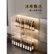 Yusenyi wine cabinet display cabinet home with glass cabinet living room wall cabinet storage cabinet second generation upgraded thickened 25 single door