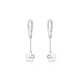 Ruilita Silver Earrings Earrings Women's Flower Tassel Anti-falling Earrings New Fashion Versatile Light Luxurious High-end Earrings A Pair of Flower Tassel Earrings