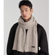 SOOKI gray scarf winter men's warm fashion versatile atmosphere high-end knitted scarf for boyfriend's birthday gift beige