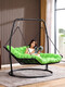 Rolling Stuhl Erwachsener Schaukelstuhl Liegestuhl Doppel Hängematte Hang Korb gewebtes Rattan Stuhl Outdoor Swing Stuhl Balkon Erwachsener Gold kleines Hängematte (lila rotes Kissen 13821)