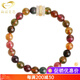 GONMCEAN Brazilian old mineral material full-color tourmaline bracelet Buddha beads jewelry simple women's bracelet gift