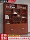 Yusenyi wine cabinet against the wall living room home red wine storage cabinet modern simple wine cabinet sideboard integrated entrance cabinet customization 180 long European style door 4 doors gray white double door