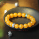 Layun Feiyin Collection Grade Russian Material Chicken Fat Yellow Beeswax Bracelet Women's Year of Life Bracelet Transfer Buddha Beads Jewelry Couple Gift Rat Thousand-Hand Guanyin 10mm (with Certificate)