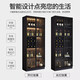 Zhong Zhanggui Wine Cabinet Light Luxury Solid Wood Sideboard Glass Door Display Cabinet Home Integrated Wall Bookcase New Storage Customized Cabinet 40cm Healthy Particle Board Single Door Wine Compartment Model Comes with Sensor Light (Installation Included)