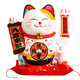 Youjia Liangpin Bafanglai Lucky Cat Automatic Waving Hand Living Room Porch Ornaments Popular Products Housewarming Gift Battery Model 10 Inch