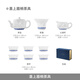 Jingdezhen (jdz) ceramic tea set Chinese style intangible cultural heritage blue and white exquisite Kung Fu tea set high-end housewarming gift for home use