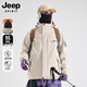 JEEP SPIRIT Jeep Charge Down Jacket Men's and Women's Three-in-One Winter Waterproof Down Liner Jacket Zhanzhan Red Picture XL