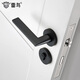 Huili Customized Black Split Door Lock Mechanical Room Door Lock Indoor Bedroom Simple Silent Wooden Door Handle Nordic Door Lock Matt Black Bedroom Door Lock (With Silent Lock Body) 35-50mm Universal Type with Key