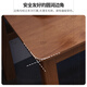 Xiangyun Tiger Spot Solid Wood Desk Study Desk Computer Desk Desktop with Keyboard Tray Office Writing Desk Study Furniture Walnut Color With Keyboard Tray 0.9*0.6 Meter Computer Desk