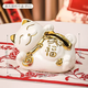 Yusenyi Lucky Cat Tissue Box Cute New Home Living Room Coffee Table Exquisite Ornaments Light Luxury High-Level Creative Tissue Box (Platinum) Lucky Cat Tissue Box