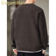 ElegantMan Henry Collar Sweater Men's 2025 New Autumn and Winter Loose Lazy Style Boys' Sweater Tops Men's Trendy Brown M_Suitable-135Jin Jin is equal to 0.5 kg