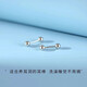 S999 sterling silver round bead earrings screw double-ended bean earrings to support ear holes and prevent clogging without removing ear bone nails full silver earrings screw style 5mm sterling silver round bead earrings a pair
