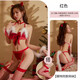Sexy Pajamas Women's Underwear Three-Point Bikini Set Christmas T-shirt Cat Girl Uniform Temptation Tube Top Christmas Cat Girl Clothes Includes Bra + Panties with Tail + Garter + Headgear + Neck Accessories One Size _ Recommended Weight 80-120 Jin Jin is equal to 0.5 kg