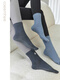 Five-finger yoga socks thin non-slip professional women's summer long dance Pilates socks floor long cotton socks KS4099 haze blue