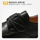 Gunia children's leather shoes boys British style performance shoes suit campus etiquette leather shoes matte British style 36