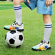 Feelaces2023 Nouveaux chaussures de football pour enfants à bouton rotatif pour garçons et enfants tf ongles cassés sans chaussures d'entraînement faucon à lacets pour femmes 9893 Nails brisés blancs 35