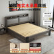 Bed 1.5mx2m solid wood bed rental room modern simple double bed oak gray single bed 1.8*2m